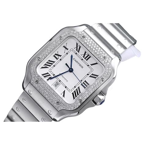 cartier santos al quartz|cartier santos bezel.